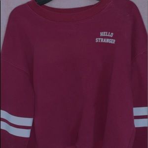 Maroon crop sweater